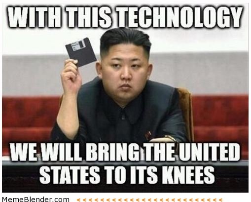 Kim jong Un floppy disk technology