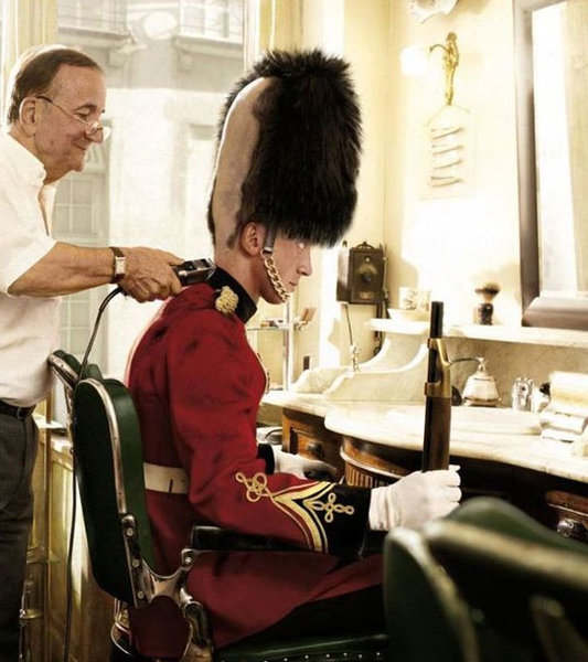 funny british soldier haircut