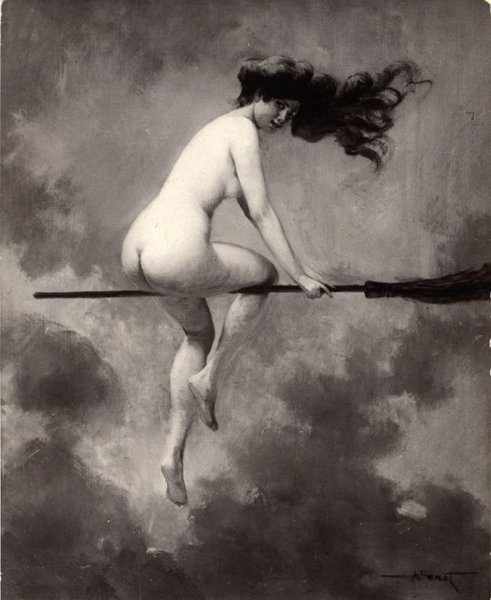 nude witch On broom2 838x1024